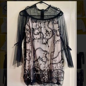 Long sleeve lace dress